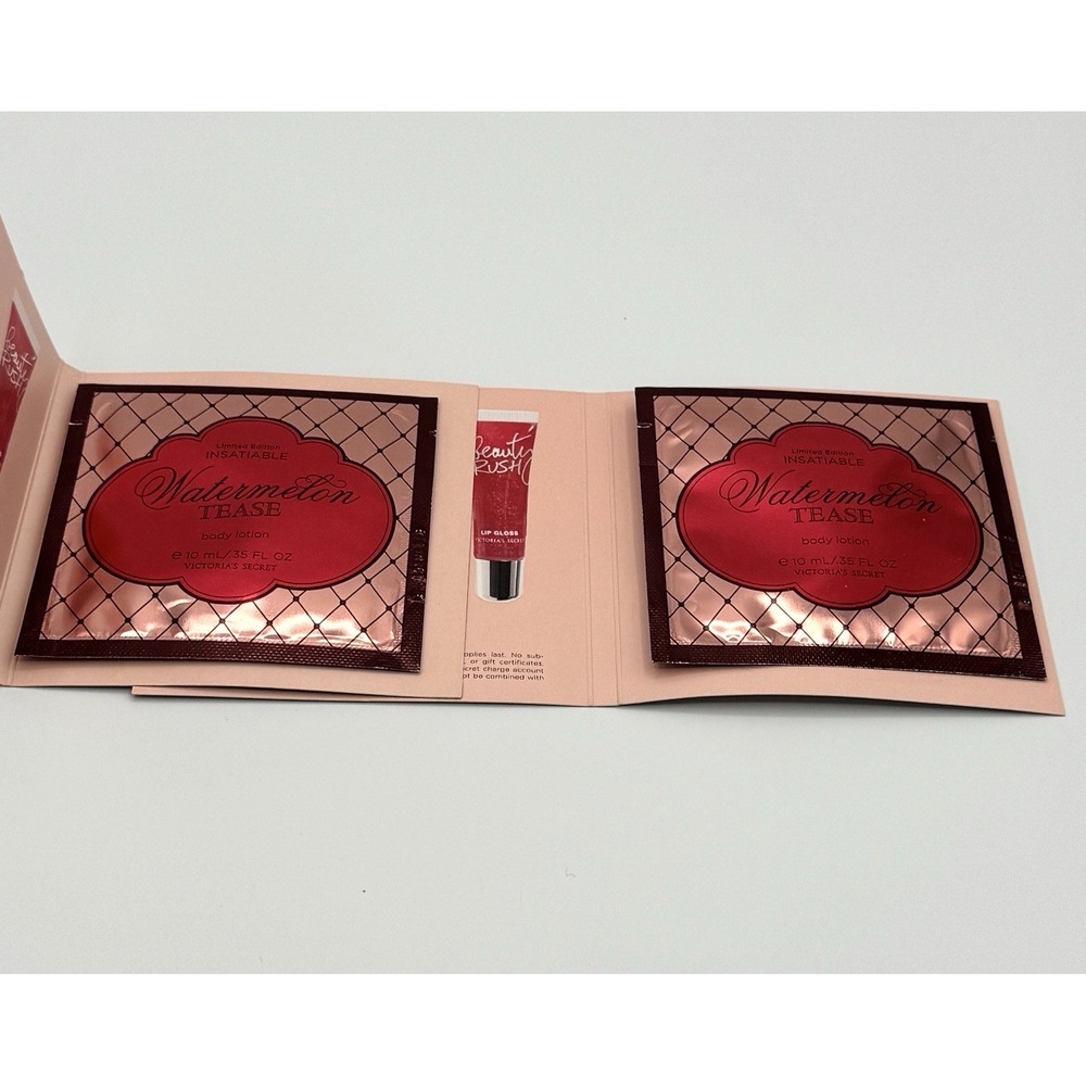 Victoria's Secret Watermelon Tease Body Lotion 2 x 10mL Sachets Samples - Picture 3 of 6